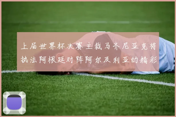 上届世界杯决赛主裁马齐尼亚克将执法阿根廷对阵阿尔及利亚的精彩对决